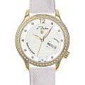 L'Duchen L'Duchen Coquille D 713.26.33  D 713.26.33 механические женские часы  белый циферблат, браслет кожаный — вид спереди